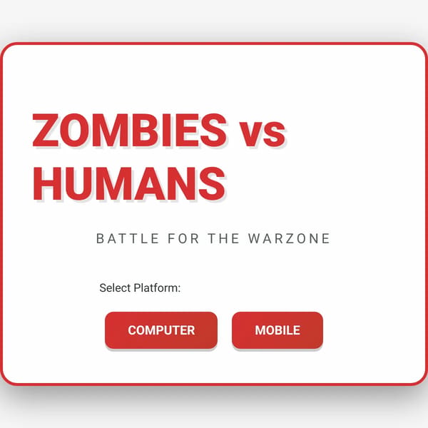 Zombies vs Humans: Warzone