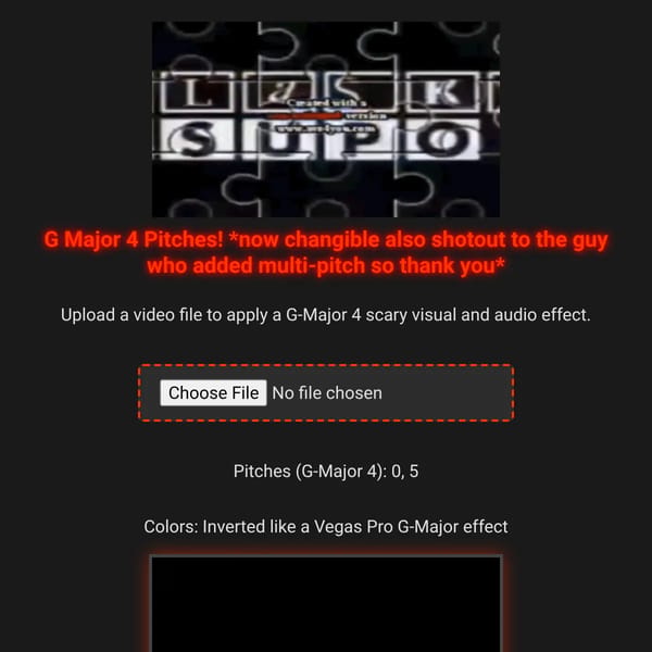 G Major 4 Pitches! *now