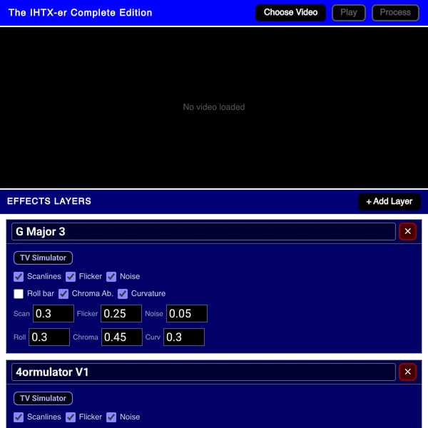Video Effect Processor But Helvetica