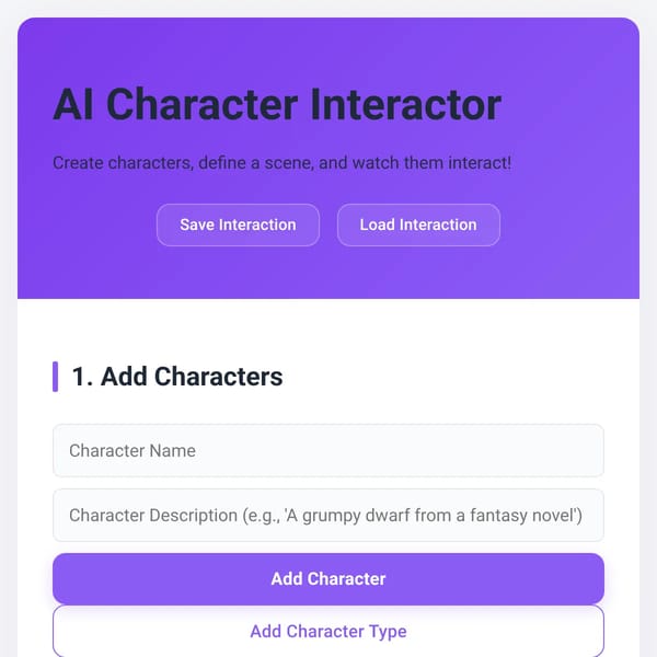 AI Character Interactor