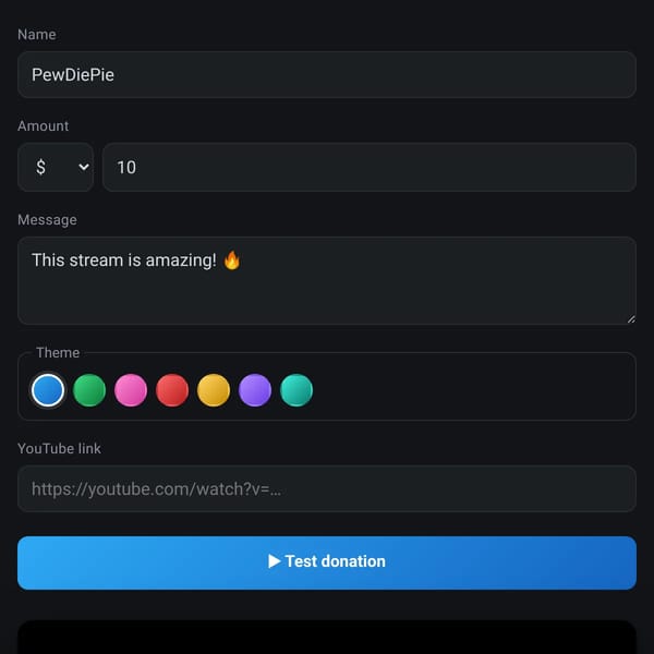 Custom Super Chat Donations!