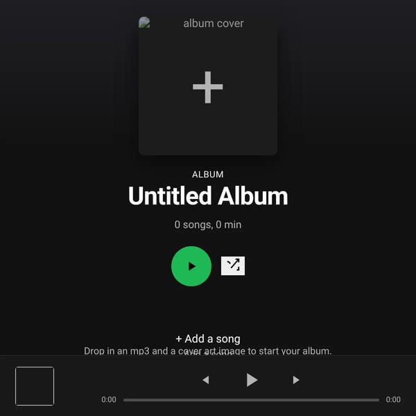 Custom Spotify Album!