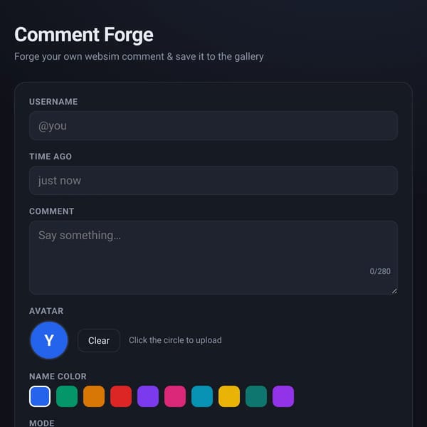 Comment Maker