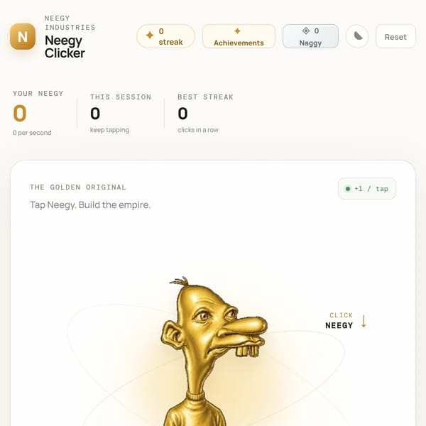 Neegy Clicker