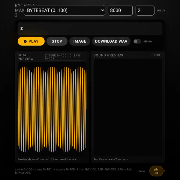 bytebeat maker 2