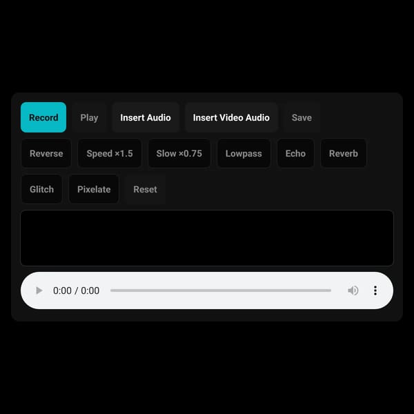 Mini Audio Editor
