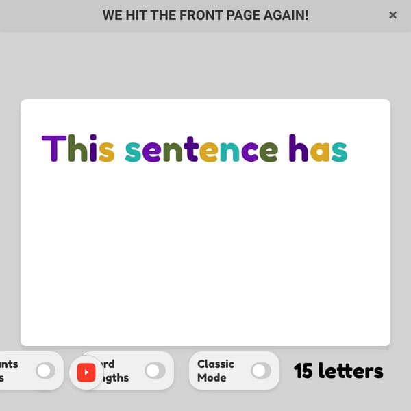 The CaryKH Letter Counter