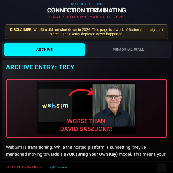 Farewell WebSim 2026