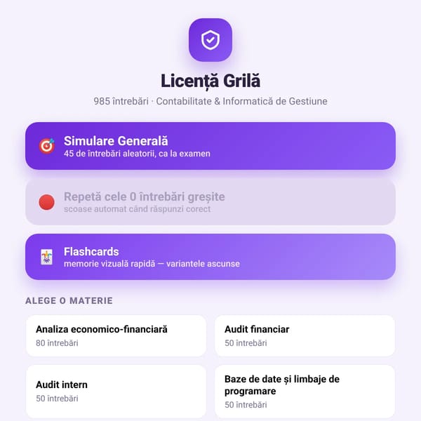 Licență Grilă