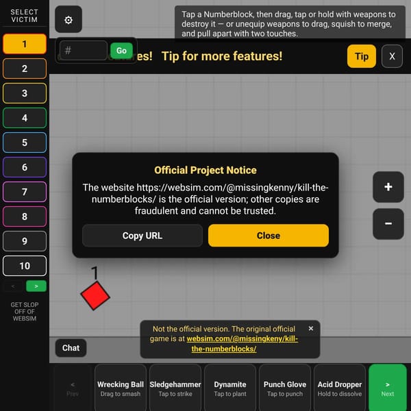 Kill the Numberblocks