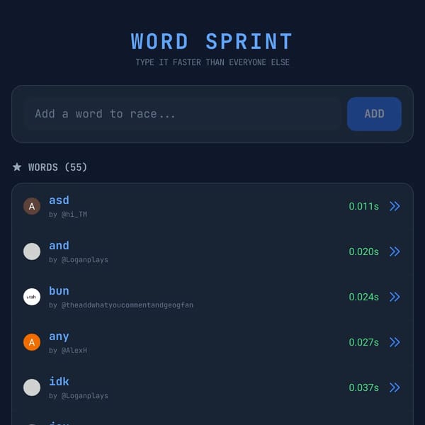 Word Sprint