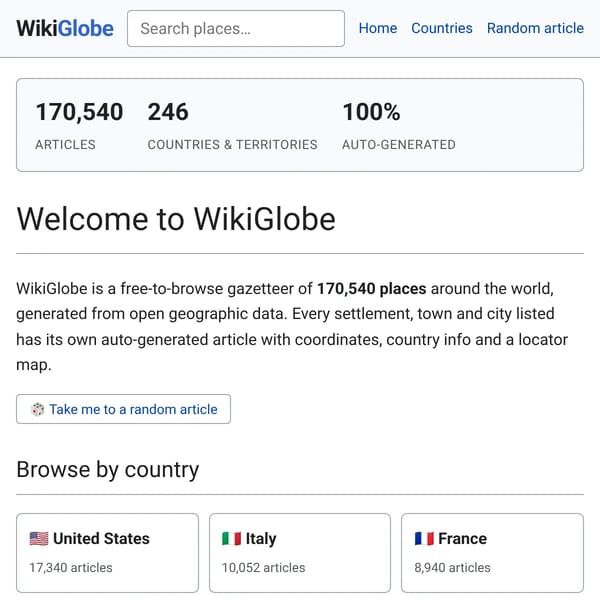 WikiGlobe