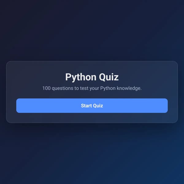 Python Quiz