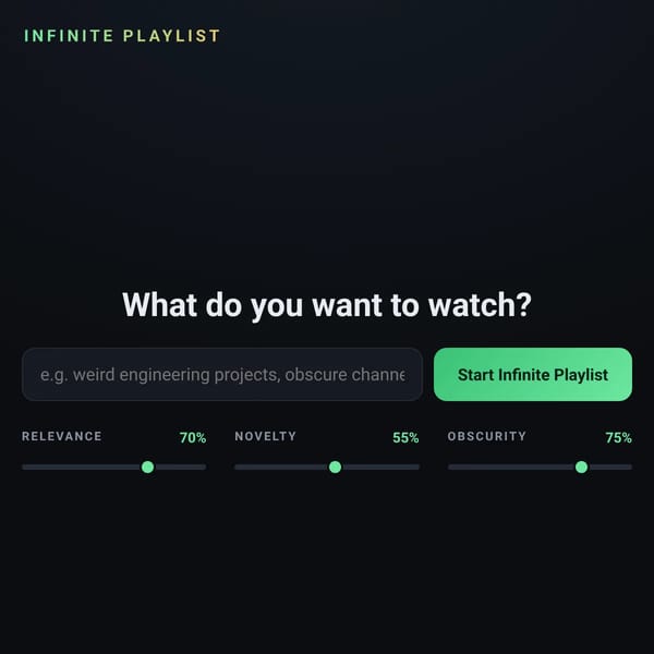 Infinite Youtube Playlist