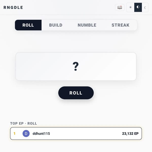 RNGdle