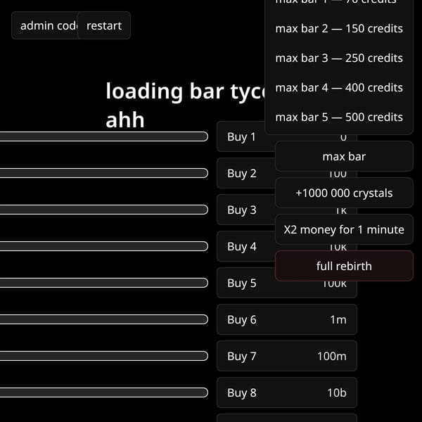 Loading Bar Tycoon