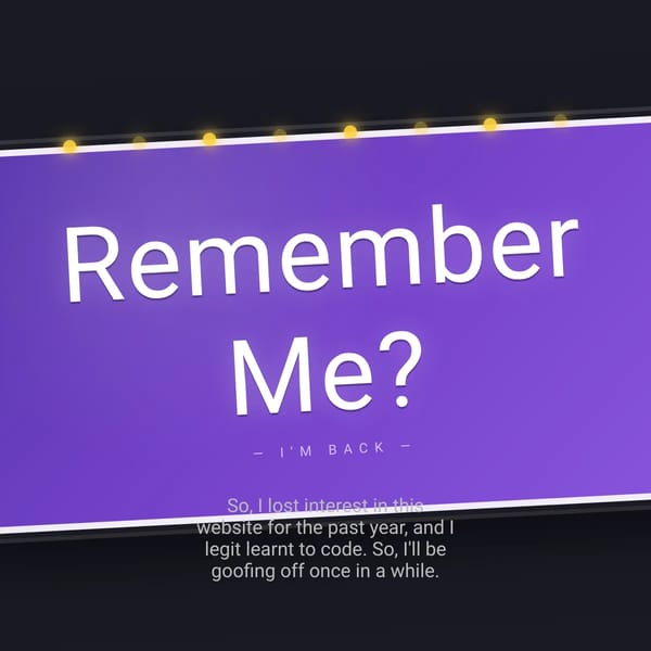 Remember Me?