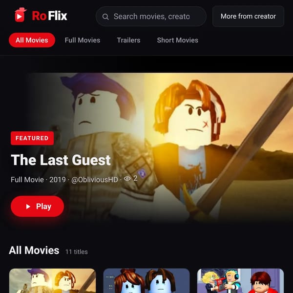 RoFlix - Roblox Movie Streaming