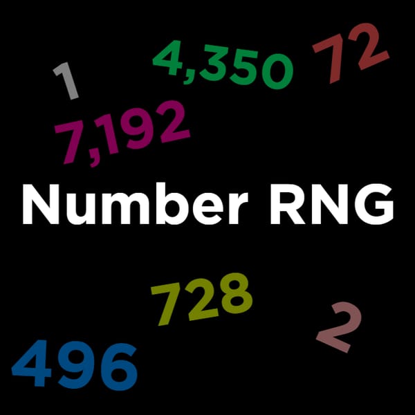 Number RNG