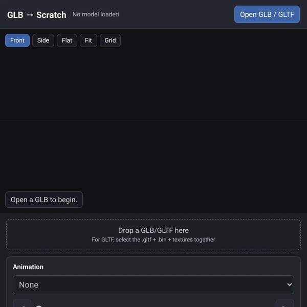 GLB to Scratch