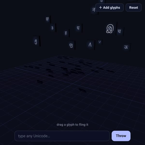 Glyph Fling