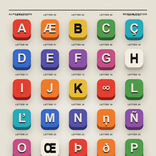Alphabuttons