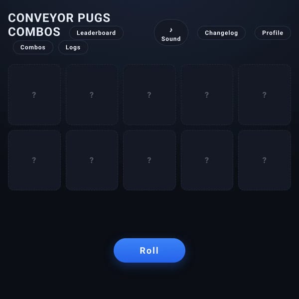 CONVEYOR PUGS COMBOS