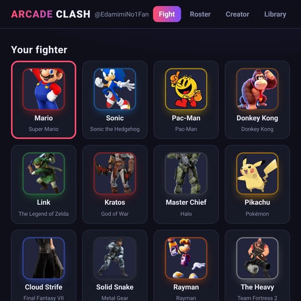 Arcade Clash (Video-game Fighter)