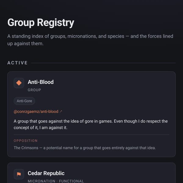 Group Registry
