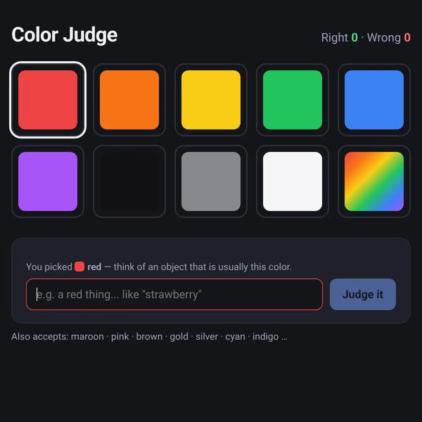see if an item is the color you think it is