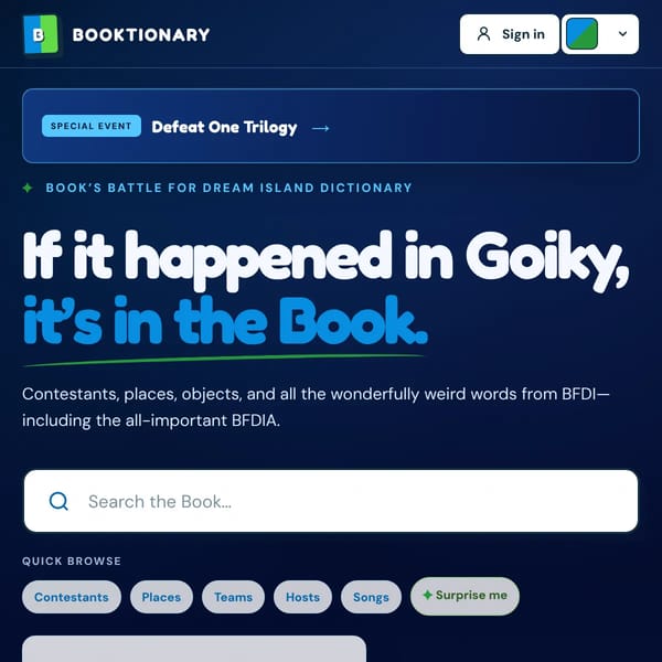 Booktionary