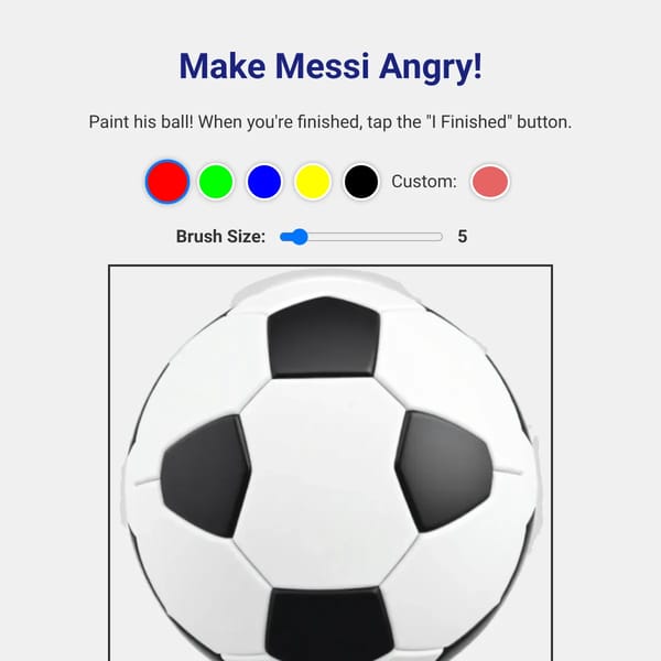 Make Messi Angry!