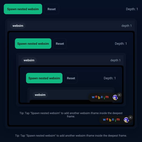 Websim in Websim