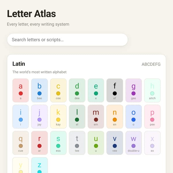 Letter Atlas