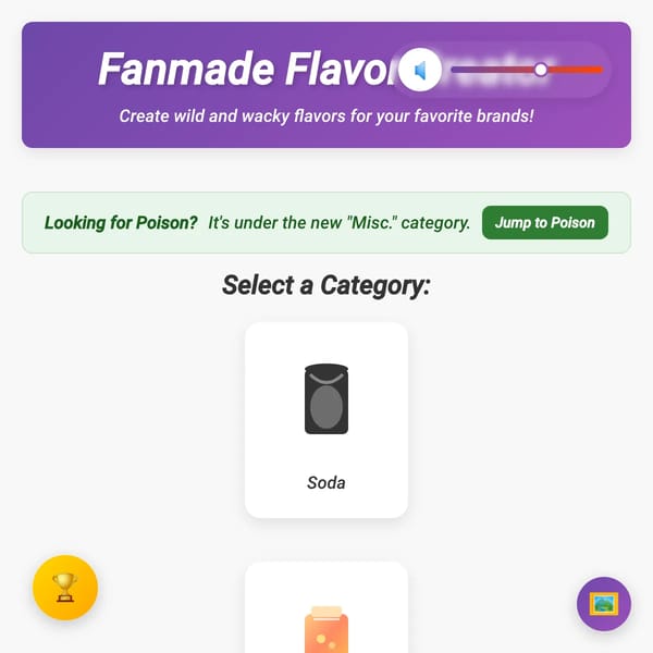 Fanmade Flavor Creator