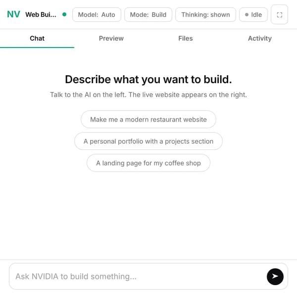 NVIDIA Web Builder