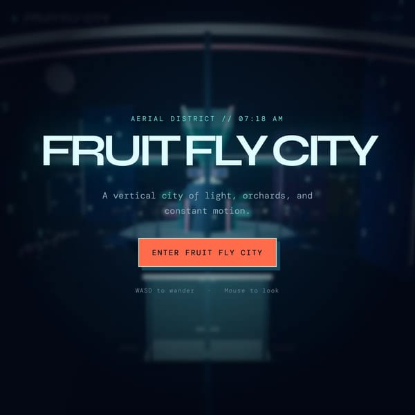 Fruitfly City - Actual Fruit Flies