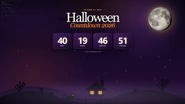 Halloween Countdown 2026
