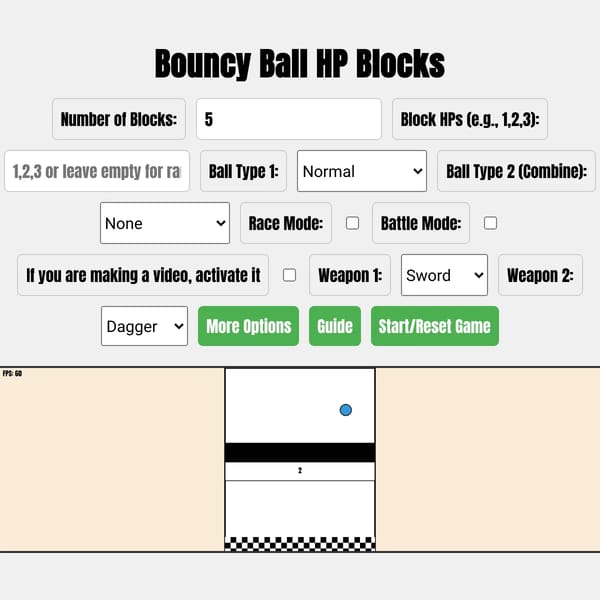 Bouncy Ball HP Blocks