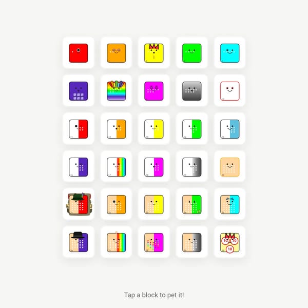 Pet the Numberblocks