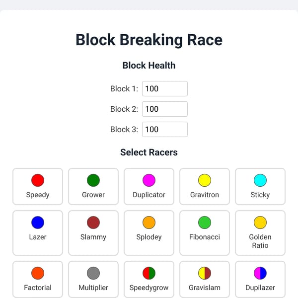 Block Breaking Race