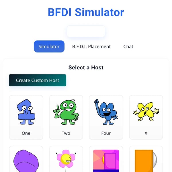 BFDI Simulator