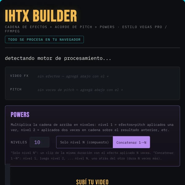 IHTX Builder