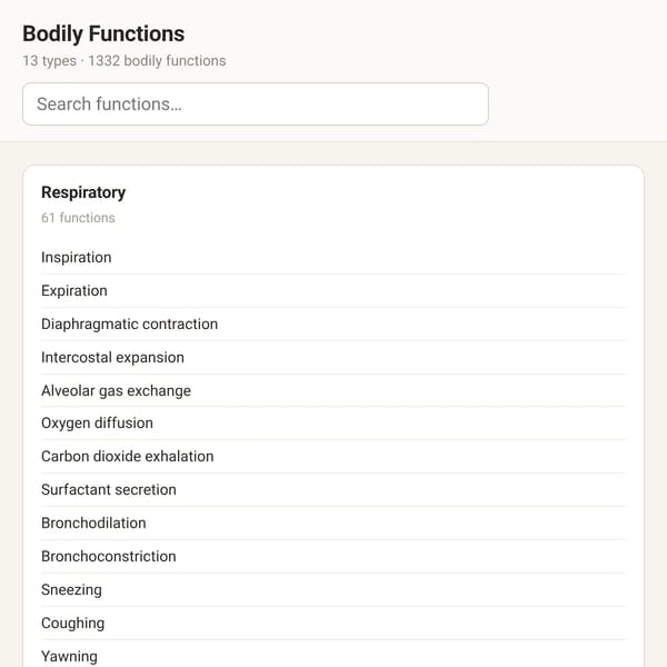 Body Functions