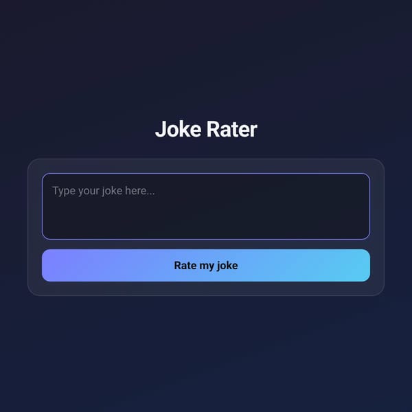 Joke Rater