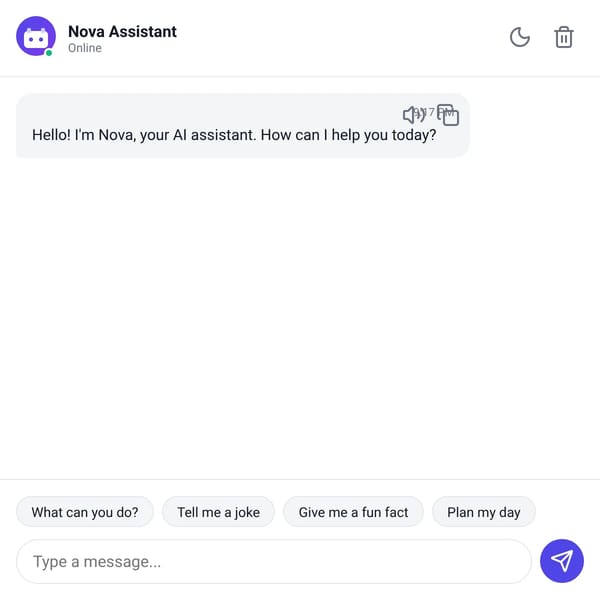 AI Chatbot (Nova Assistant)