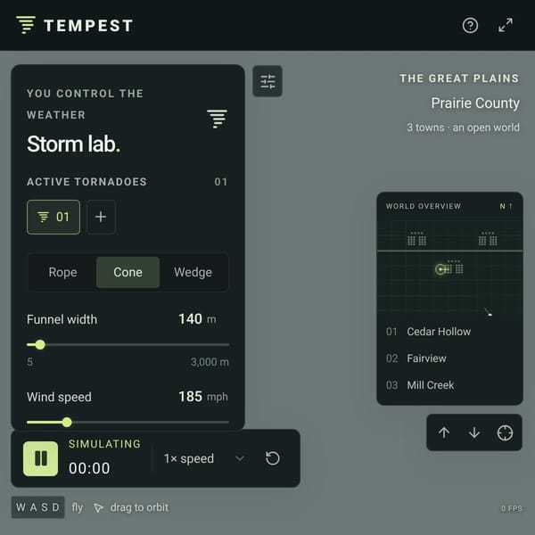 TEMPEST · Tornado Playground
