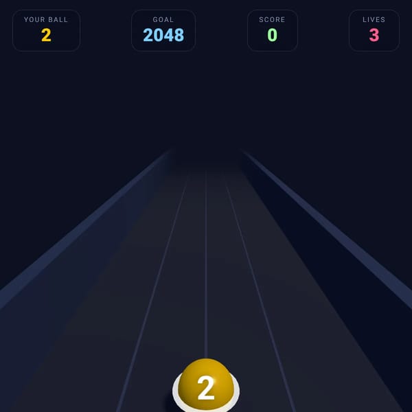 Ball Run 2048