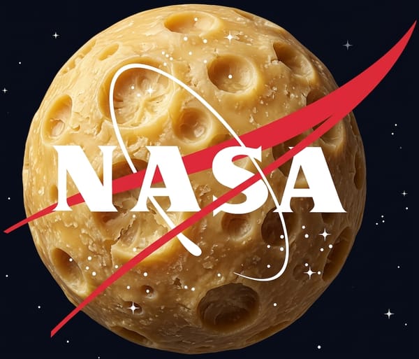 Convince NASA that the moon is cheese