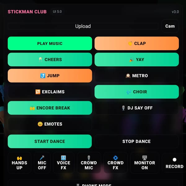3D Stickman Crowd Party